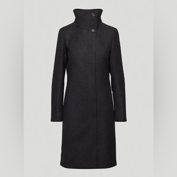 Aritzia Babaton Walton Navy Wool Coat - Picture 1 of 7